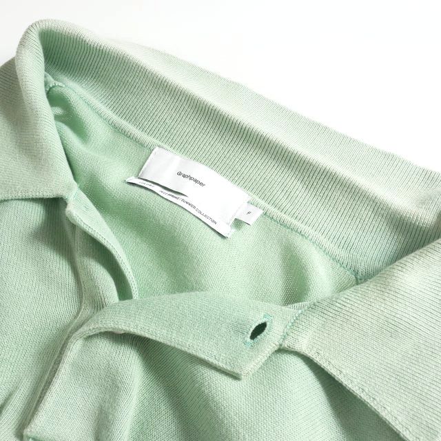 グラフペーパー Graphpaper 22SS Suvin Tricolor Oversized L/S