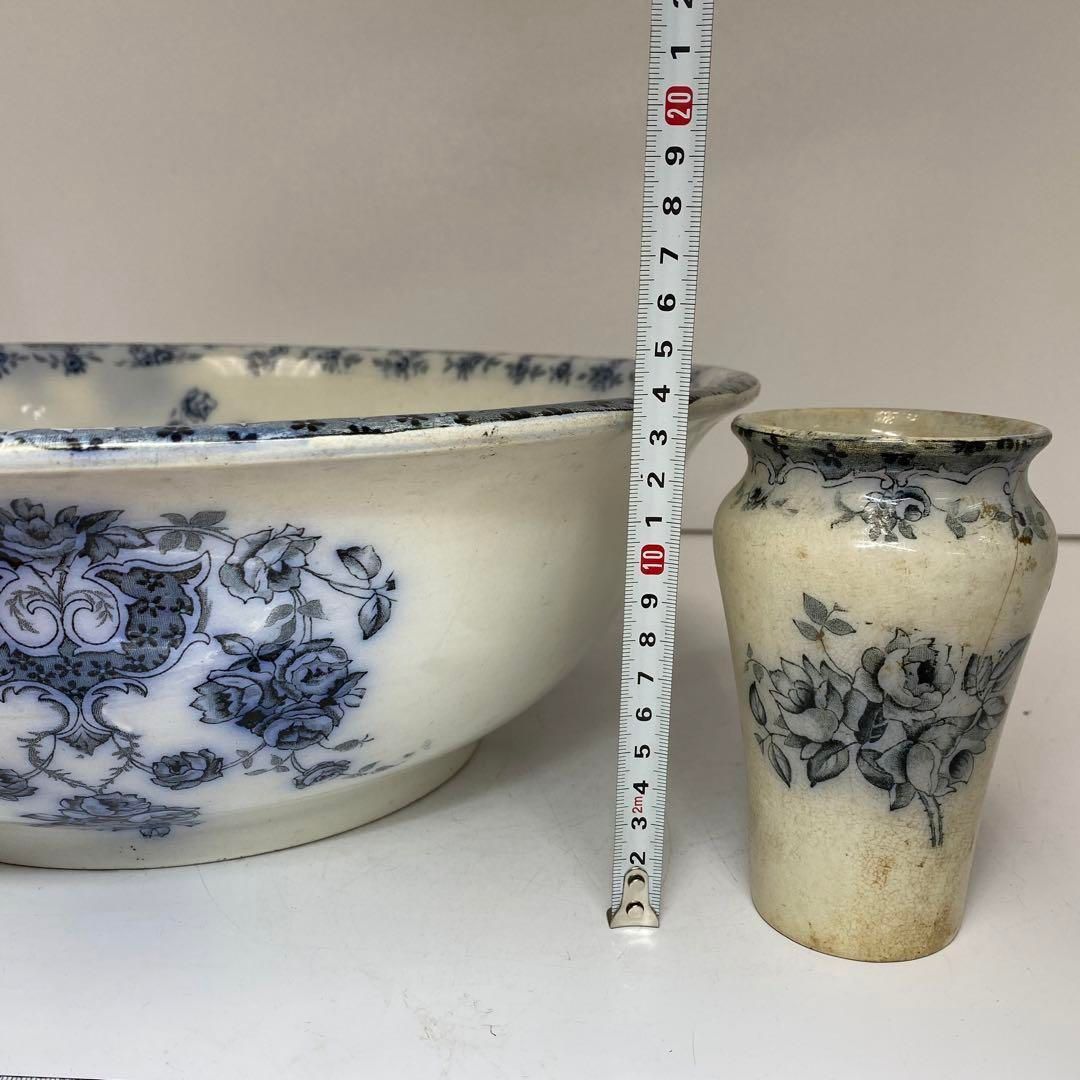 英国製　HERON CROSS 大鉢.花入　東H5-0911③ 英国製 HERON CROSS 大鉢.花入 東H5-0911③ - メルカリ