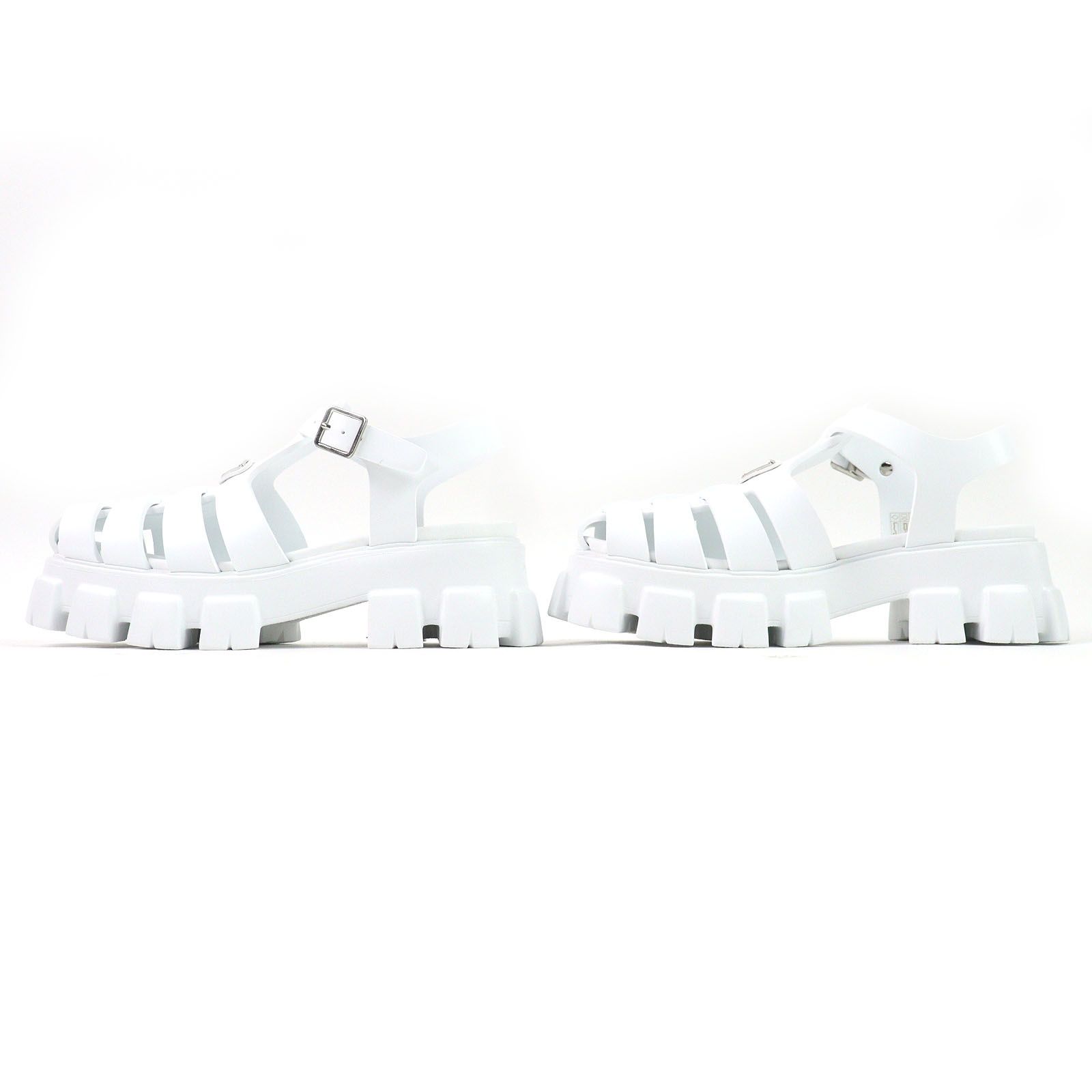 未使用品△PRADA プラダ 2X3083 MONOLITH RUBBER SANDAL