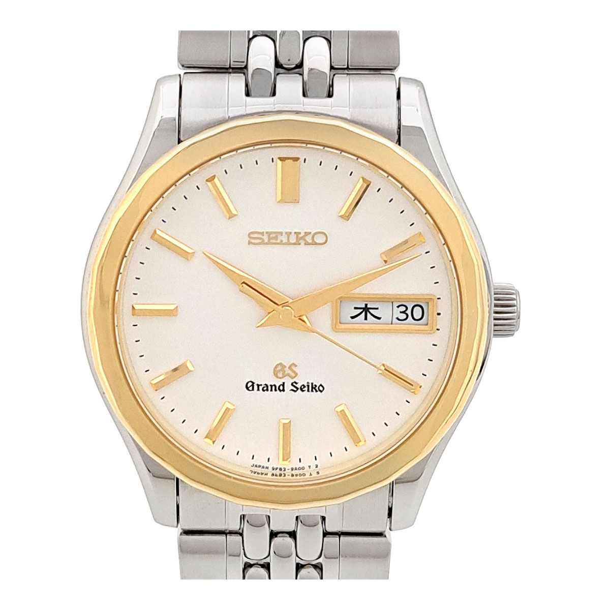 セイコー グランドセイコー デイデイト SBGT002 クオーツ ステンレススティール イエローゴールド メンズ SEIKO【中古】 【時計】 -  メルカリ