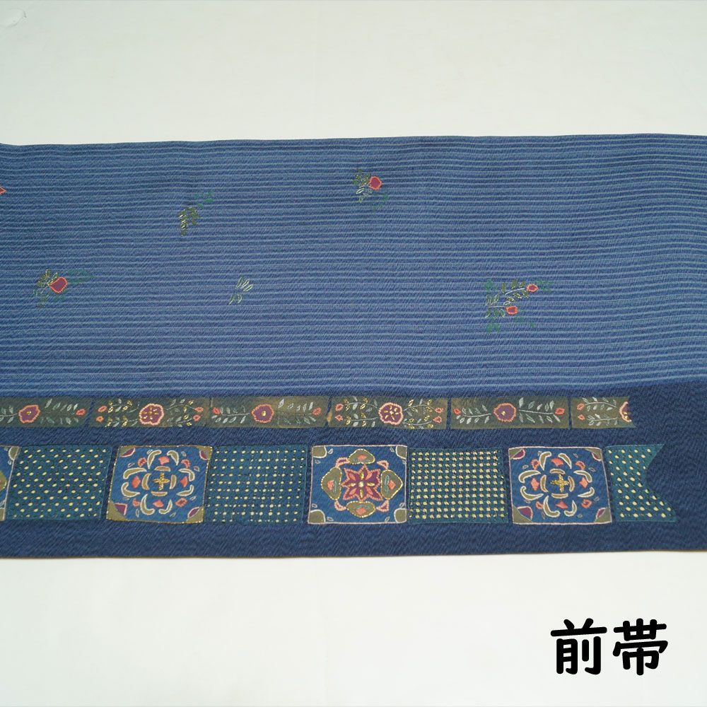 蘇州刺繍 相良刺繍 汕頭刺繍 全通袋帯 孔雀 鳥 大華紋 蜀江文 カラー芯 正絹 蘇州刺繍 相良刺繍 汕頭刺繍 全通袋帯 孔雀 鳥 大華紋 蜀江文