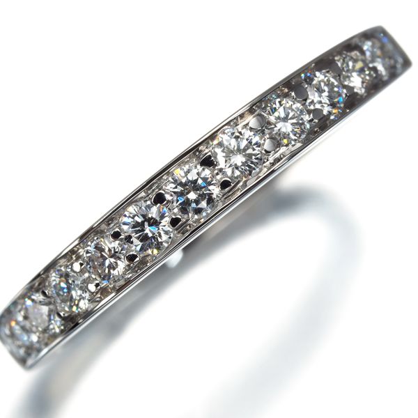 ティファニー リング ダイヤ ダイヤモンド ハーフエタニティ 7.5号 Pt950 177853