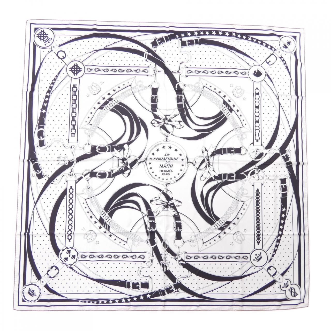 エルメス HERMES LA RPROMENADE DU MATIN H923986S カレダブルフェイス140 ショール