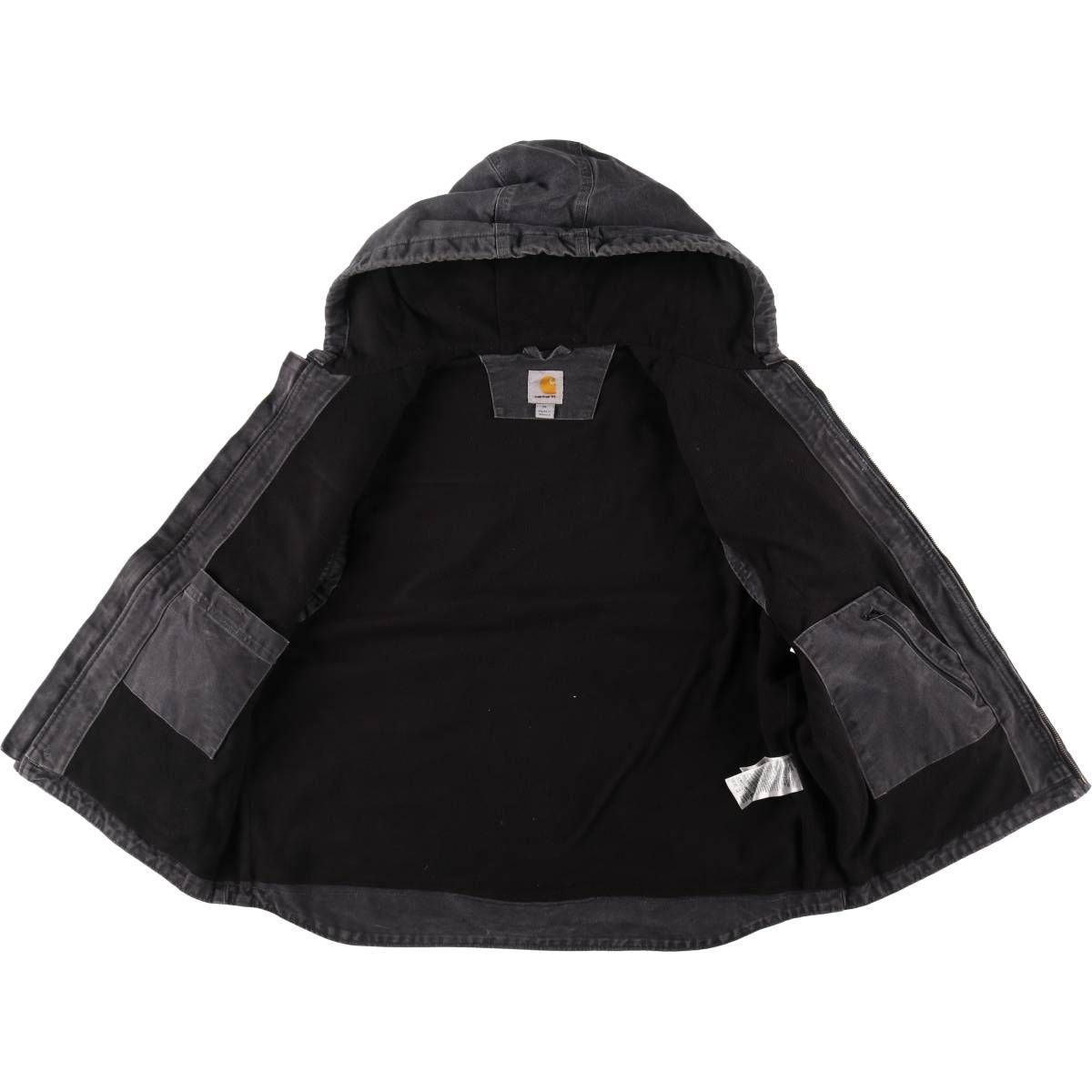 古着 90年代 カーハート Carhartt フード付き ダックベスト メンズXL