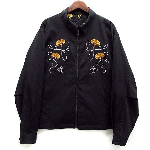 ティーシーエスエス TCSS 2023SS クリティカルスライド Critical slide SPYGLASS JACKET リバーシブル ブルゾン ジャケット 刺繍 ゴルフ M 黒 ブラック
