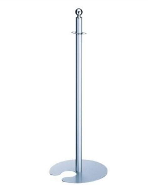 フロアパーティションポール シロクマ スタッキング クローム⁄シルバー 
