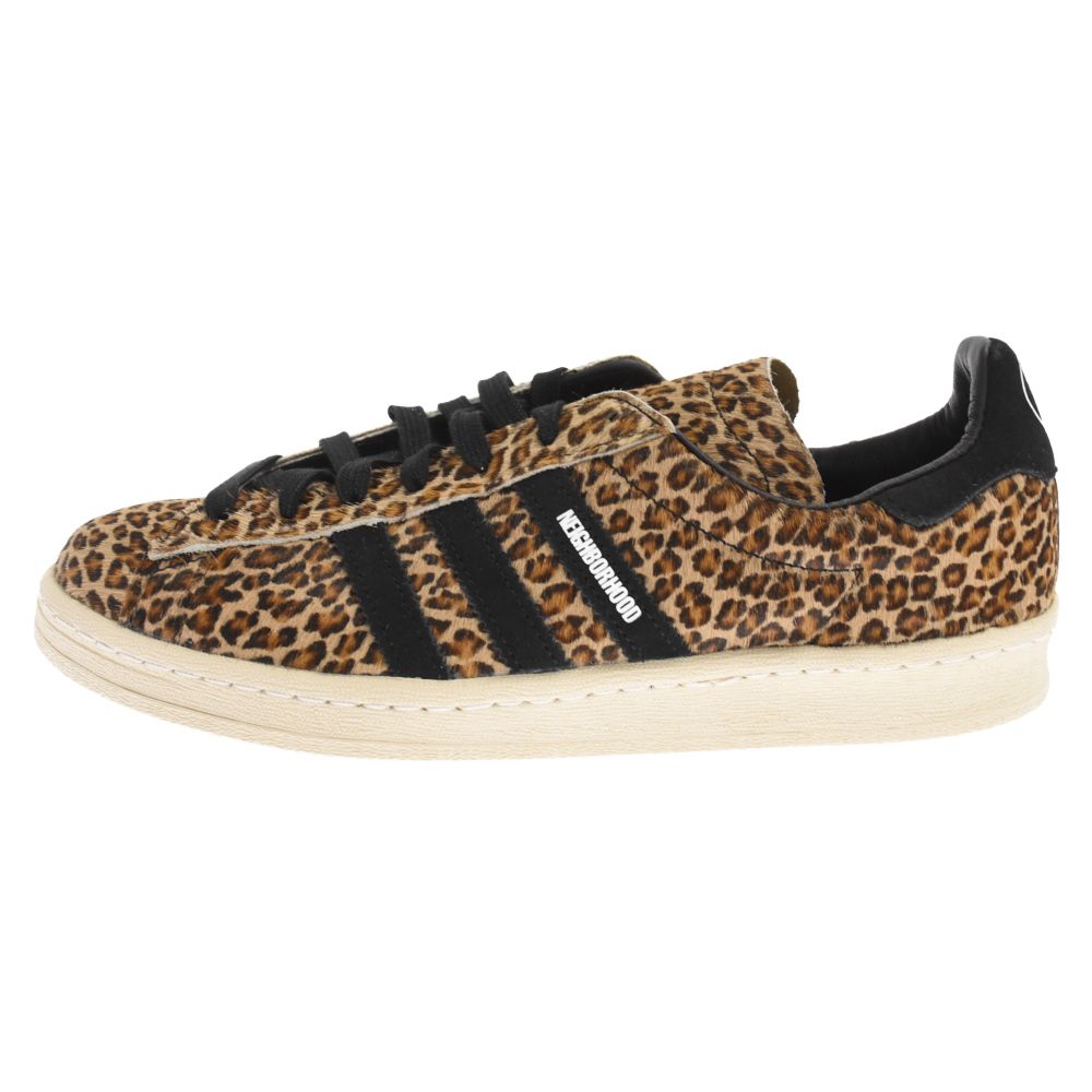  アディダス ×NEIGHBORHOOD CAMPUS 80s END NBHD ネイバーフッド キャンパス レオパードハラコ ローカットスニーカー ベージュ US9 GX5004 adidas (アディダス) ×NEIGHBORHOOD CAMPUS 80s END NBHD