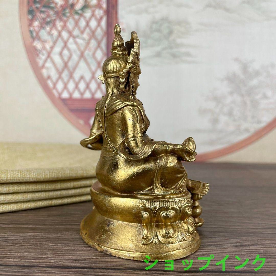 銅像 仏像 黄財神 仏堂供養 開運 風水 招財 装飾品 工芸品 置物