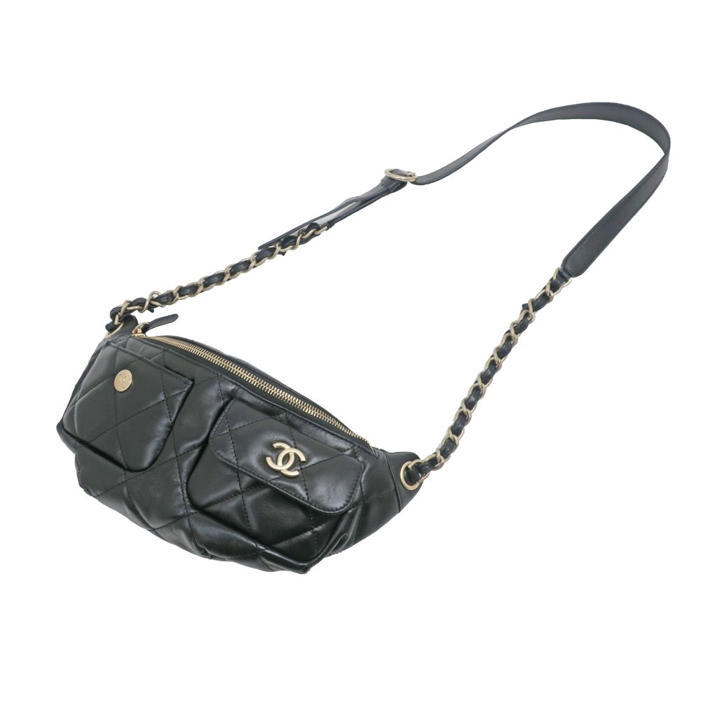 名東】【CHANEL】シャネル ウエストバッグ チェーンショルダーバッグ
