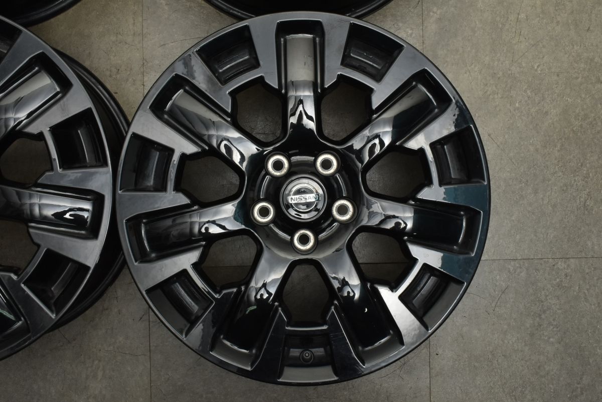 【大特価!!】 カスタム用に ニッサン T32 エクストレイル ブラックエクストリーマーＸ 後期 純正 18in 7J 45 PCD114.3 4本セット ノーマル戻し