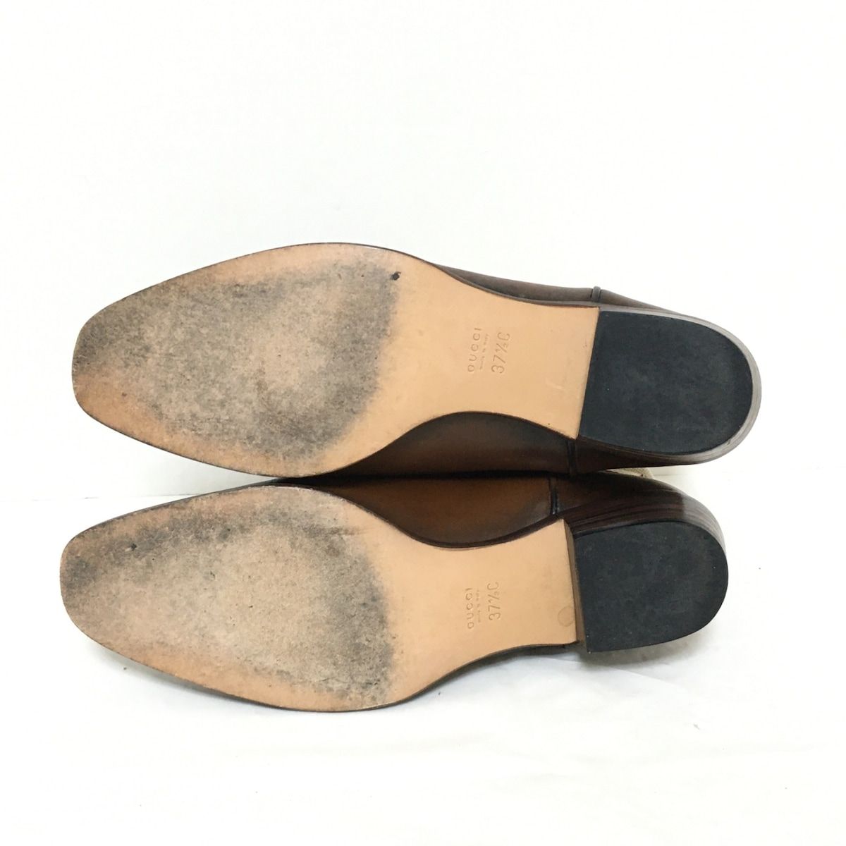 GUCCI(グッチ) ショートブーツ 37 1/2C レディース 171084 ダーク 