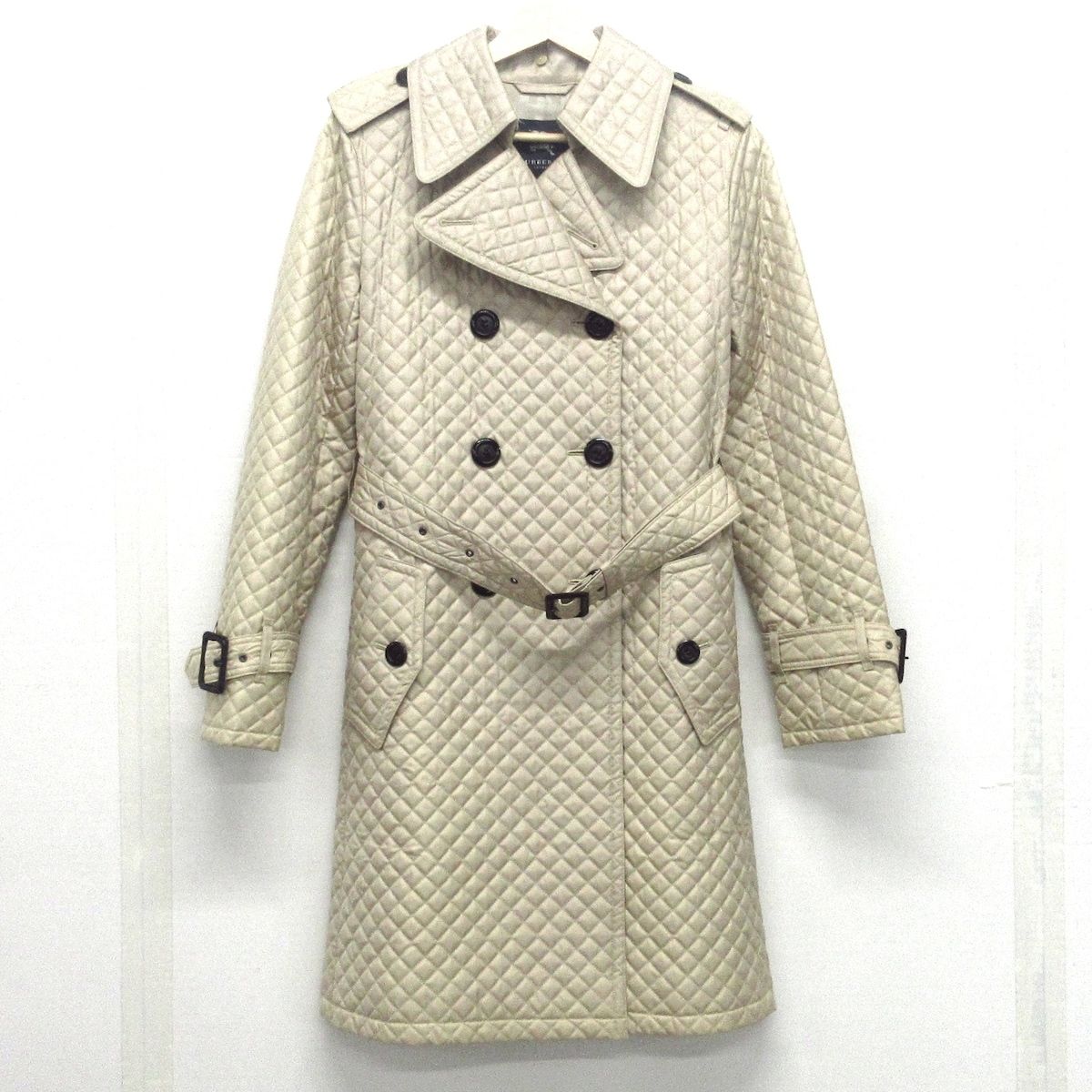 美品 バーバリー コート 38 ウール レディース アイボリー ベージュ ウィメンズ コート | パーカー | Burberry® 公式サイト