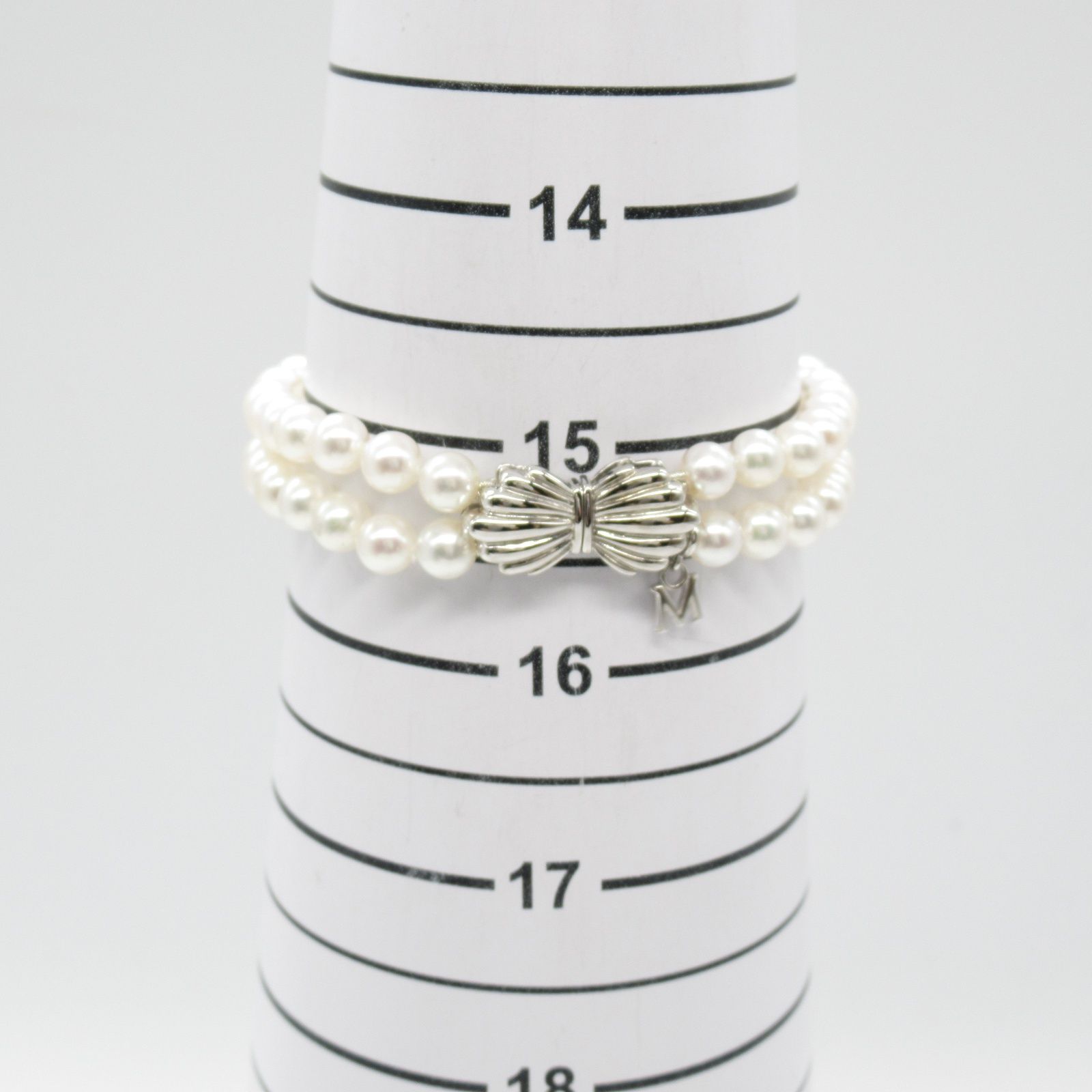 このブレスレットはミキモト（MIKIMOTO）の真珠二重ブレスレットです。 MIKIMOTO ミキモト パール2重ブレスレット ブレスレット - メルカリ