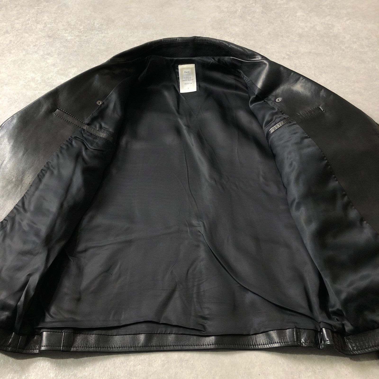 定価13万 Name. 馬革ホースレザー ALL BLACK ライダース 定価13万 Name. 馬革ホースレザー ALL BLACK ライダース