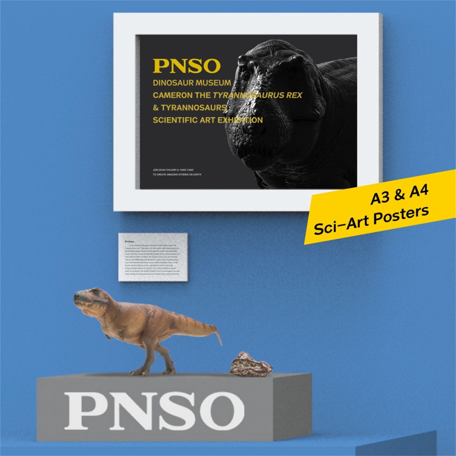 PNSO 恐竜博物館 1/35 サイズ ティラノサウルス T-REX フィギュア キャメロン 35cm級 頭蓋骨付属 口開閉可能 塗装済 肉食 恐竜  リアル PVC おもちゃ 科学 芸術 模型 恐竜好き プレゼント プレミアム スタチュー - メルカリ