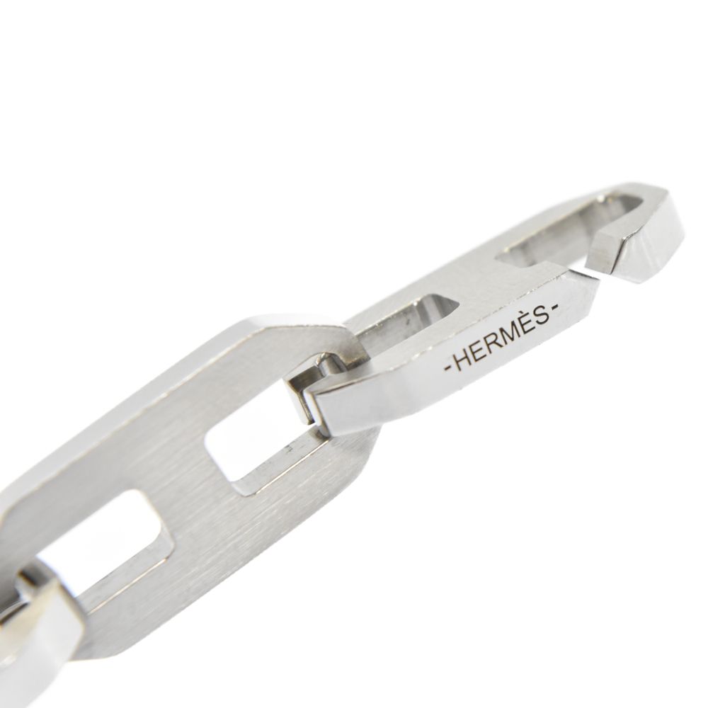 HERMES (エルメス) Maillon H Link Bracelet マイヨン H リンク シルバーブレスレット 12KLINK シルバー -  メルカリ