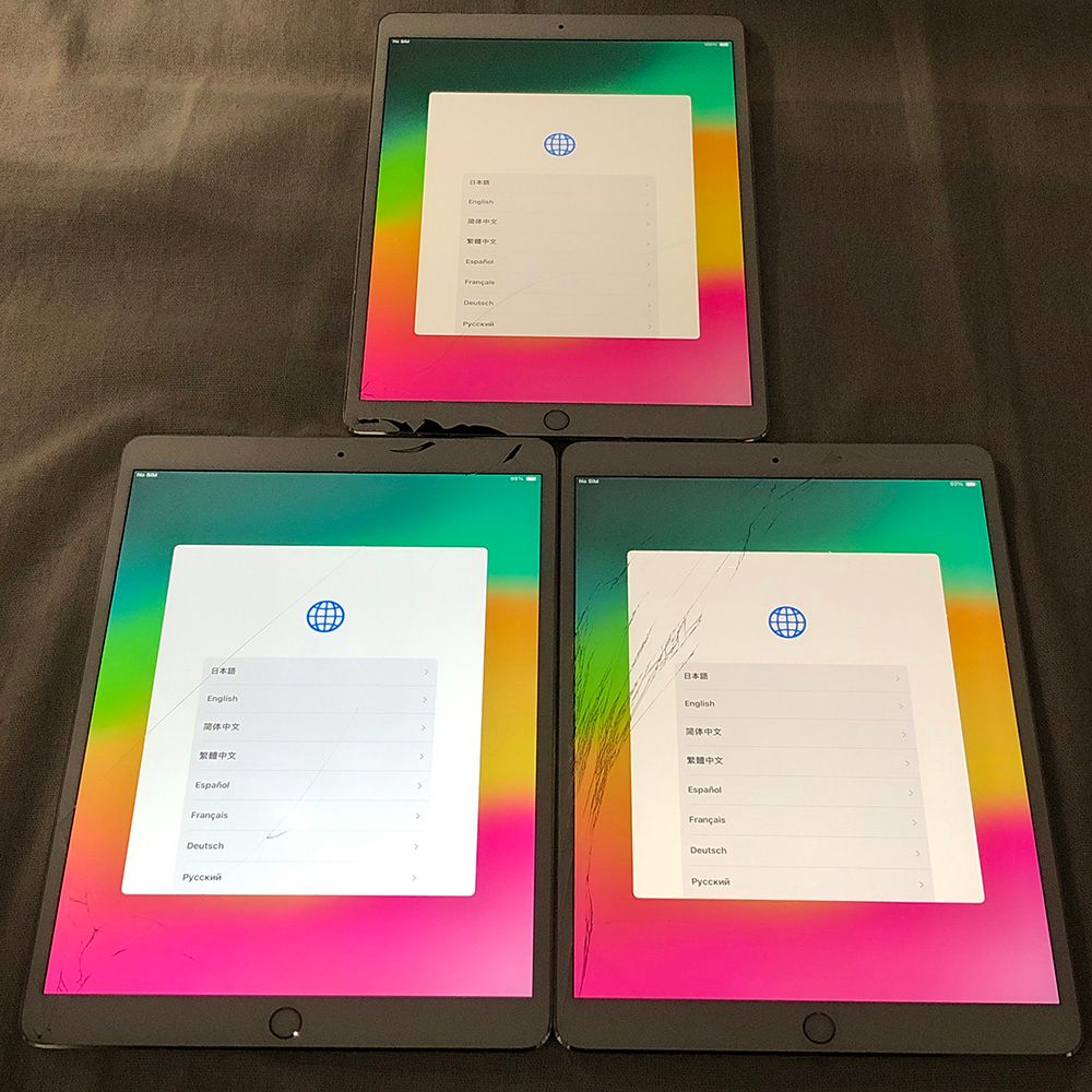 Apple - ◆ジャンク品・本体のみ◆【3点セット】Apple iPad Pro 10.5インチ Wi-Fi+Cellular 64GB （A1709）【大きな割れ・不具合あり】/TL-JUNK-250037 ◇ジャンク品・本体のみ◇【3点セット】Apple iPad Pro 10.5