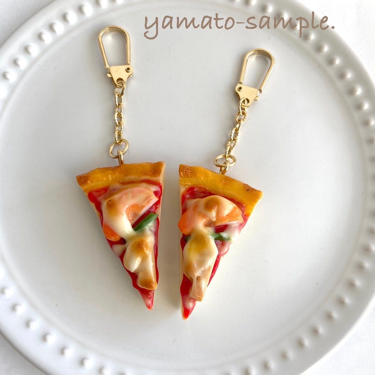 ☆1 ピースピザ☆キーホルダー 食品サンプル フェイクフード pizza 大和サンプル製作所 メルカリ
