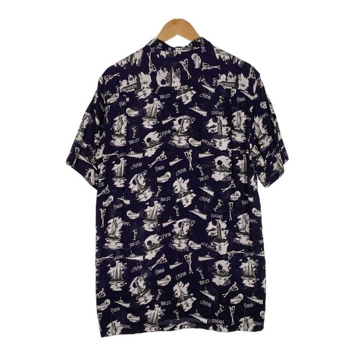 STUSSY ステューシー 総柄プリント オープンカラーレーヨン