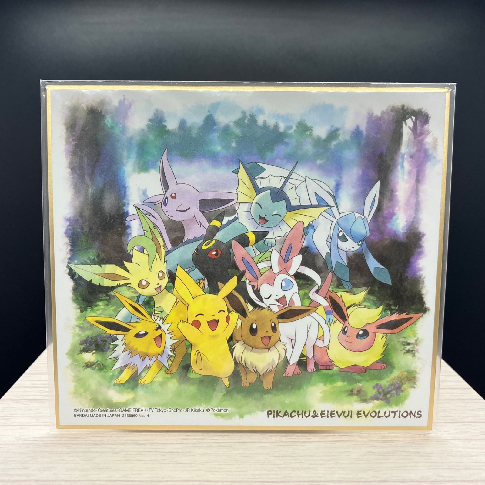 ポケモン art色紙 ブイズ ポケモン My151 ブイズ色紙ART＆メガニウム進化ライン色紙