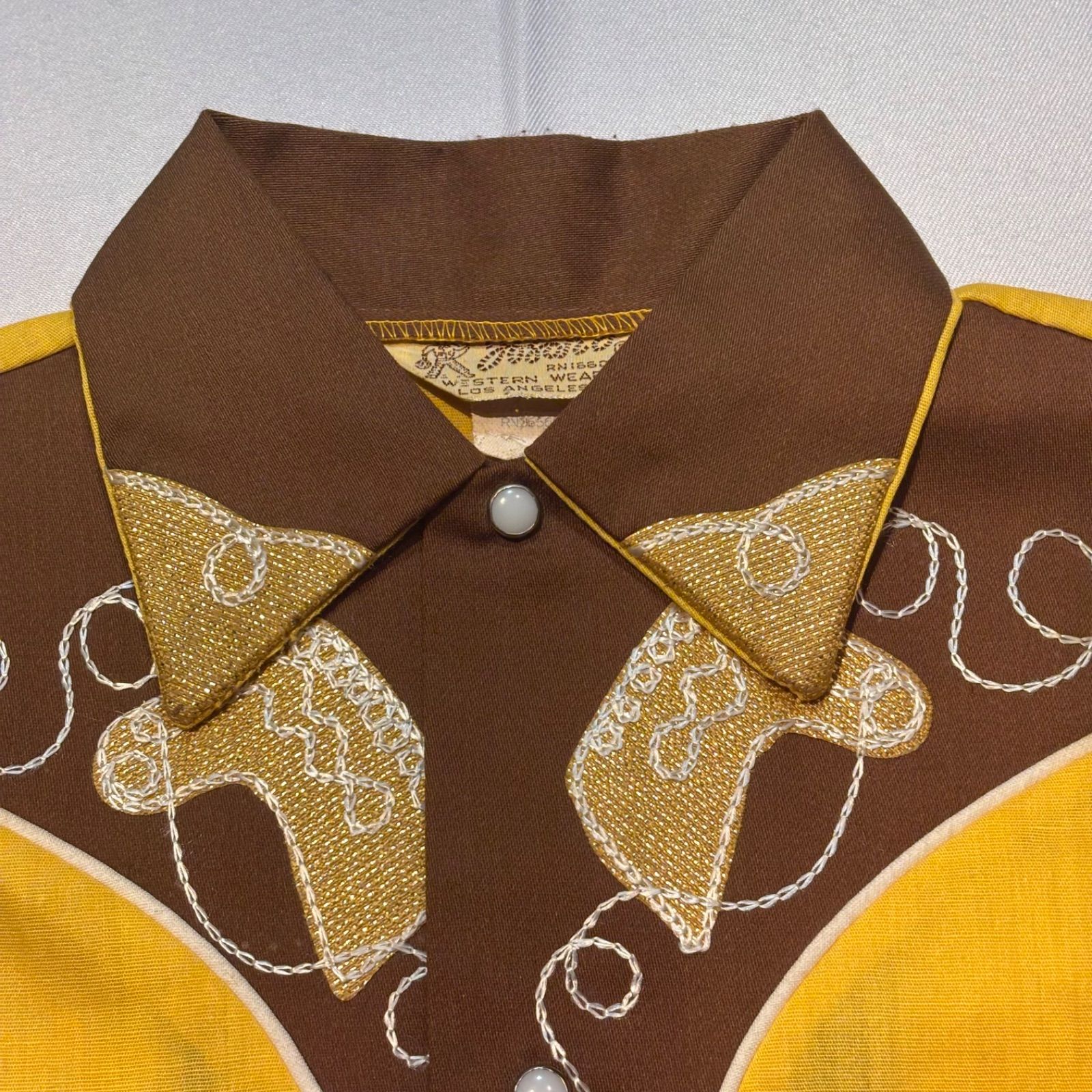 60 s〜70 s 長袖シャツ ウエスタンシャツ Vintage キッズ シャツ 男の子 女の子