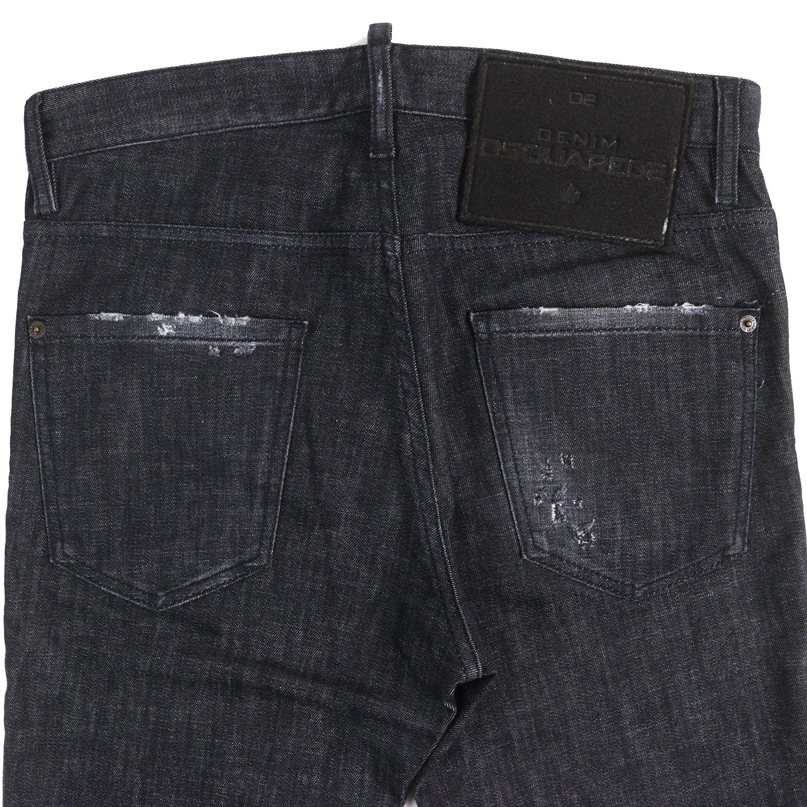 美品△DSQUARED2 ディースクエアード 23SS S74LB1227 COOL GUY JEANS ロゴワッペン ダメージ加工 ボタンフライ デニムパンツ 46 正規品 美品△DSQUARED2 ディースクエアード 23SS S74LB1227 COOL GUY JEANS