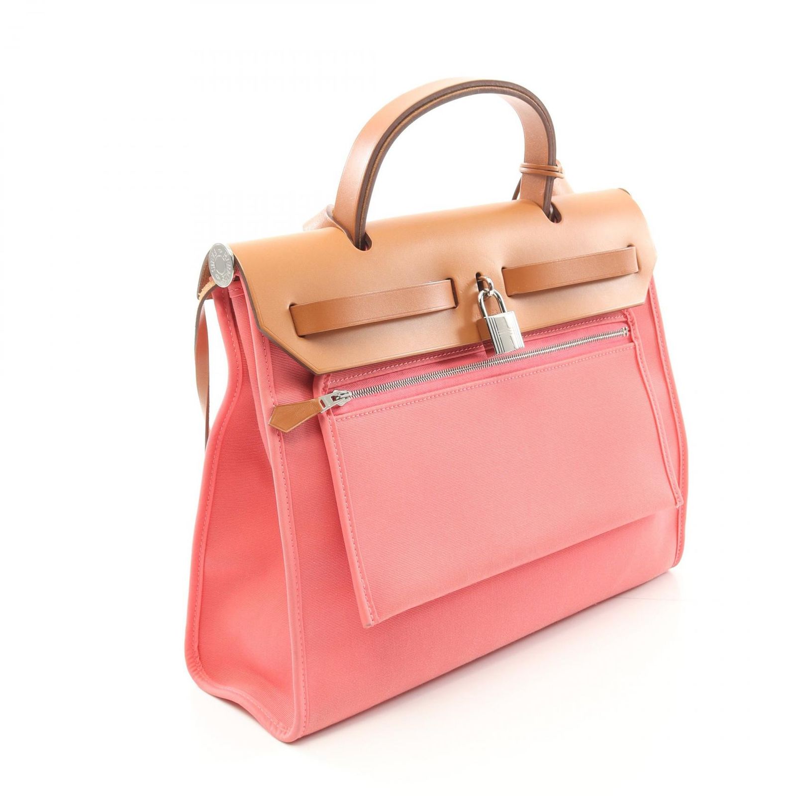 HERMES エルメス エールバッグジップPM ローズアザレ ナチュラル  