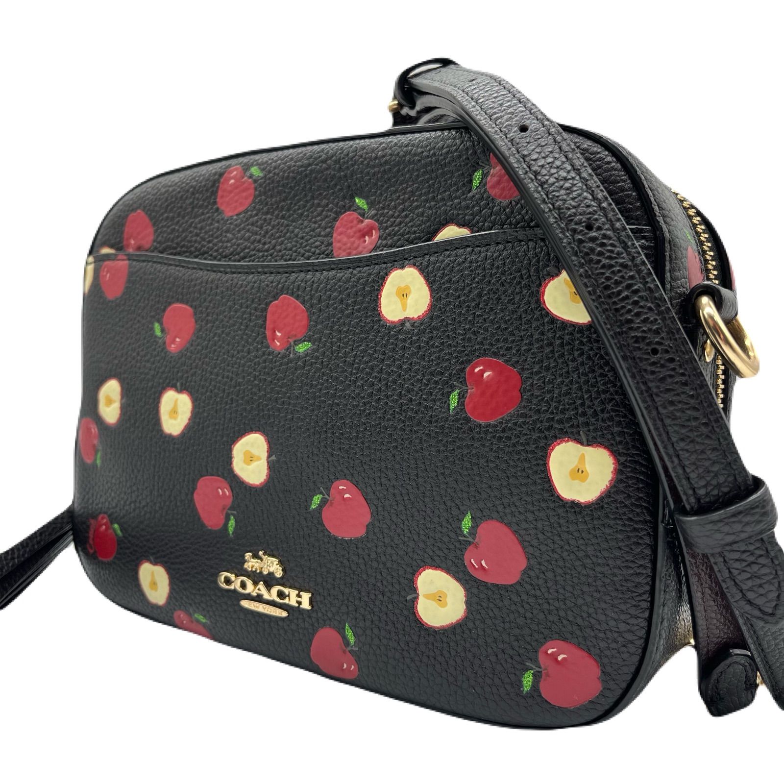 未使用級<!-利用不可文字-!>COACH ショルダーバッグ アップル プリント 