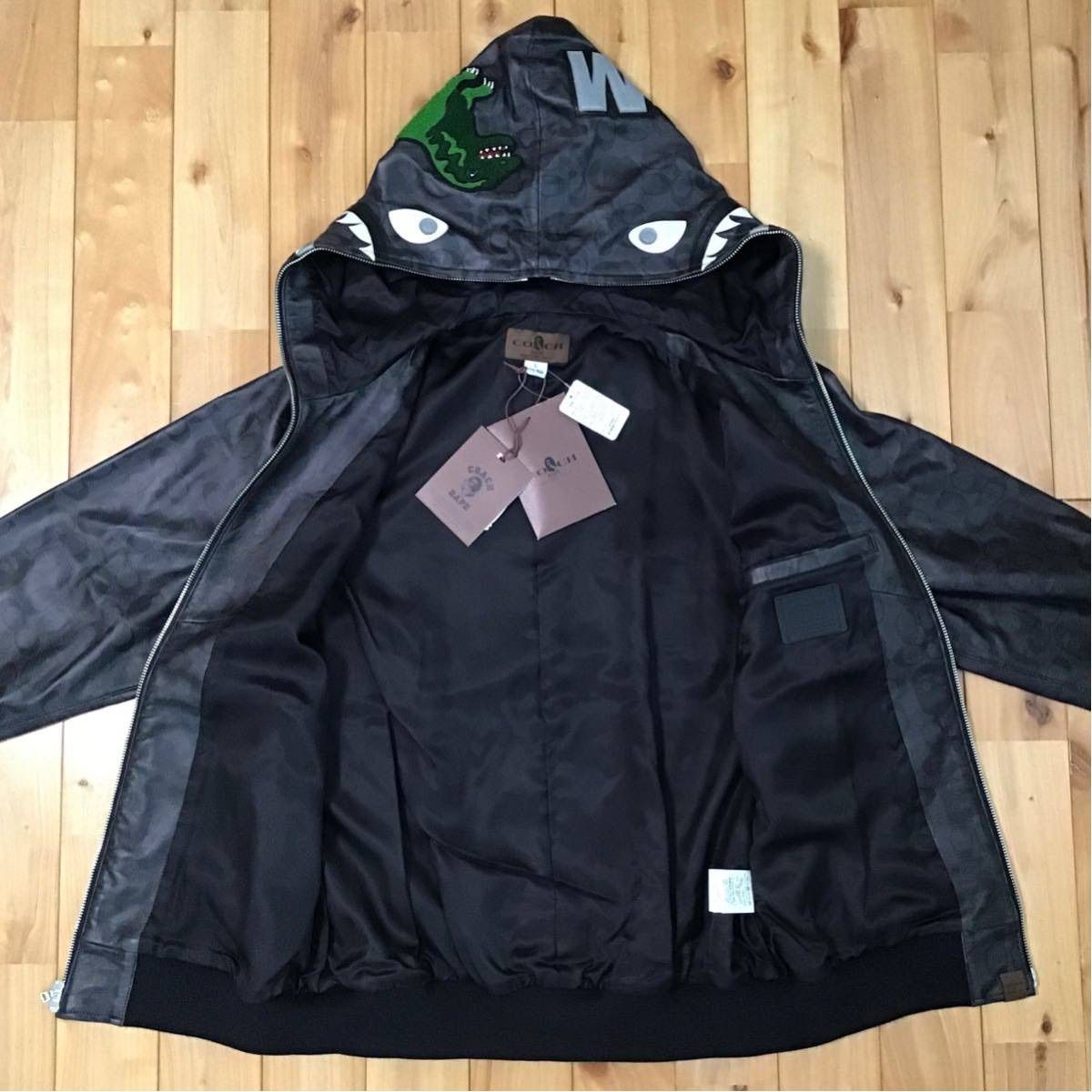 BAPE × COACH LEATHER JACKET 000000005694