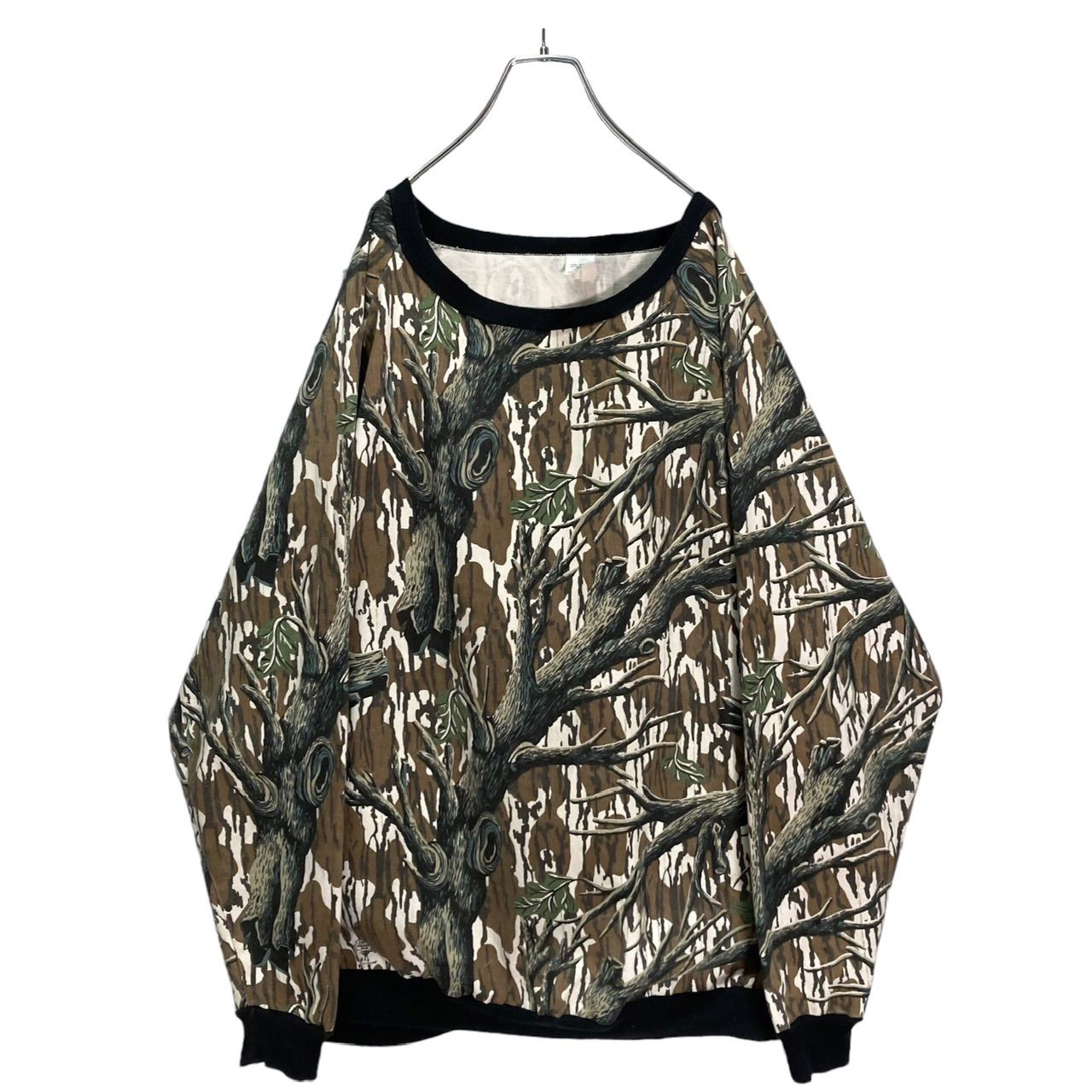 90s MOSSY OAK L/S cotton real tree pattern pullover