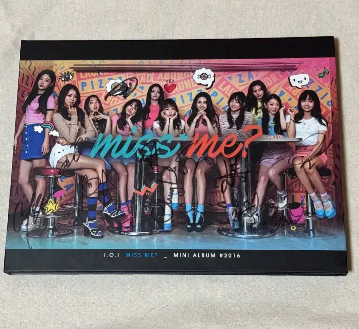 I.O.I 『miss me?』(全メンバーサイン入りCD) トレカ付 I.O.I 直筆