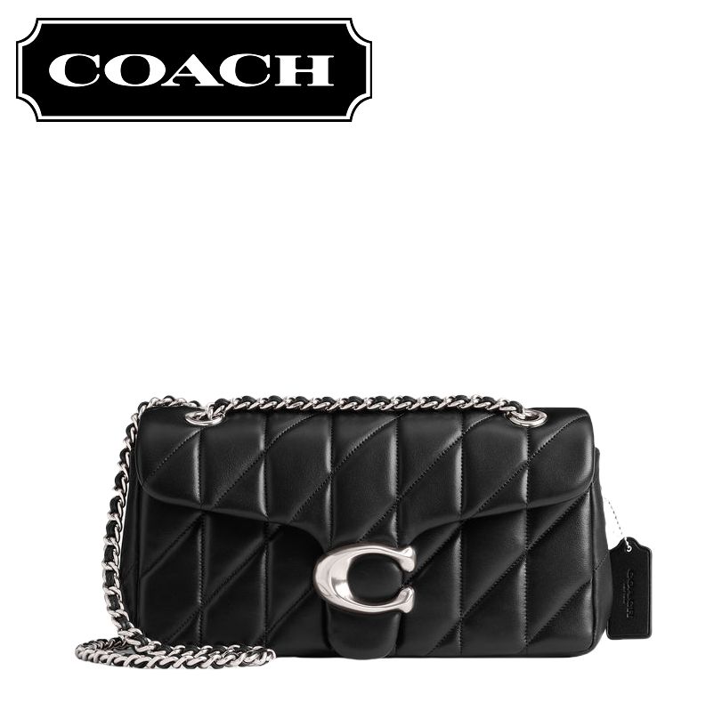 コーチアウトレット】COACHバッグ CP150 ブラック シルバーロゴ タビー  