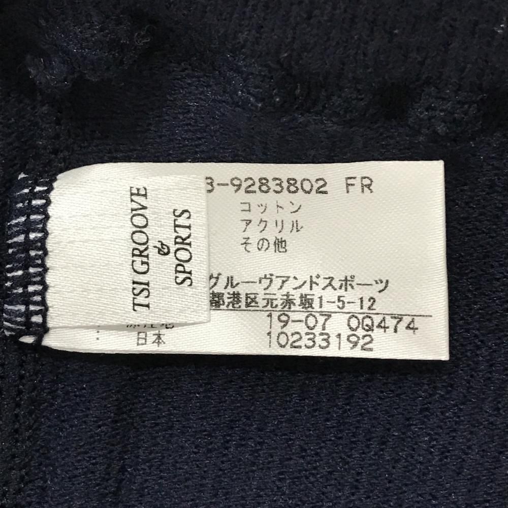 パーリーゲイツ レギンスパンツ ネイビー×白 サイドロゴ スパッツ