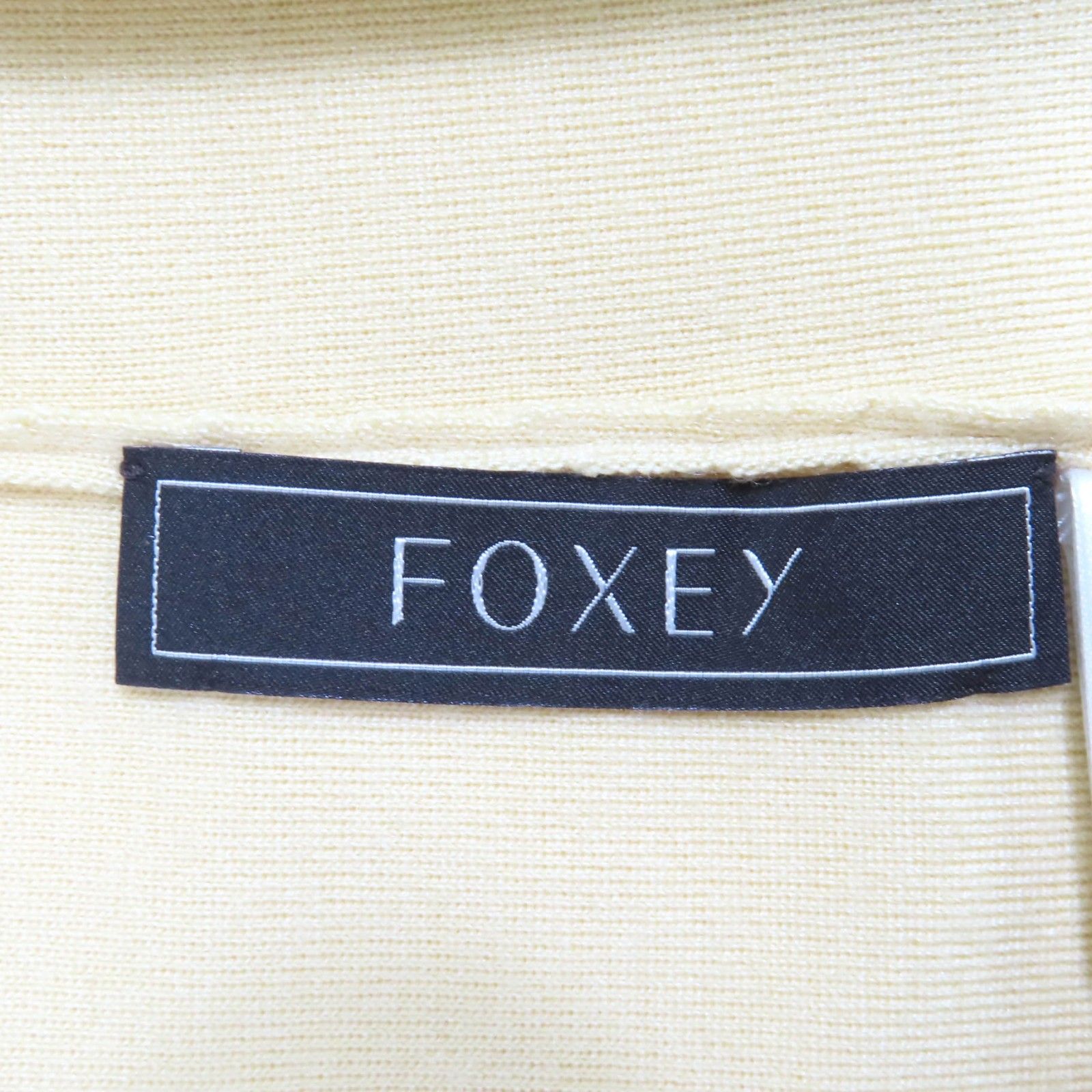 美品◇FOXEY フォクシー 37170-KAJFZ452TA カシミヤ シルク混 クルー  