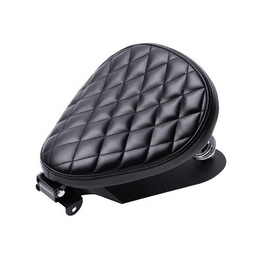 ハーレー スポーツスター XL ソロシート 2010〜 式対応 チョッパー ボバースタイル PUレザー 高品質カスタムシート 取付キット付