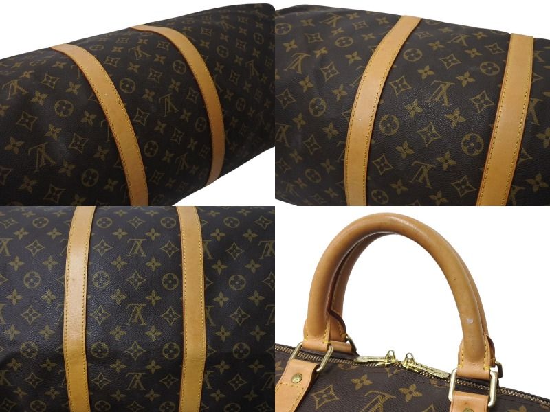 LOUIS VUITTON ルイヴィトン キーポルバンドリエール55 ボストンバッグ M41414 モノグラム PVC レザー ブラウン 美品 中古  4c070916 - メルカリ