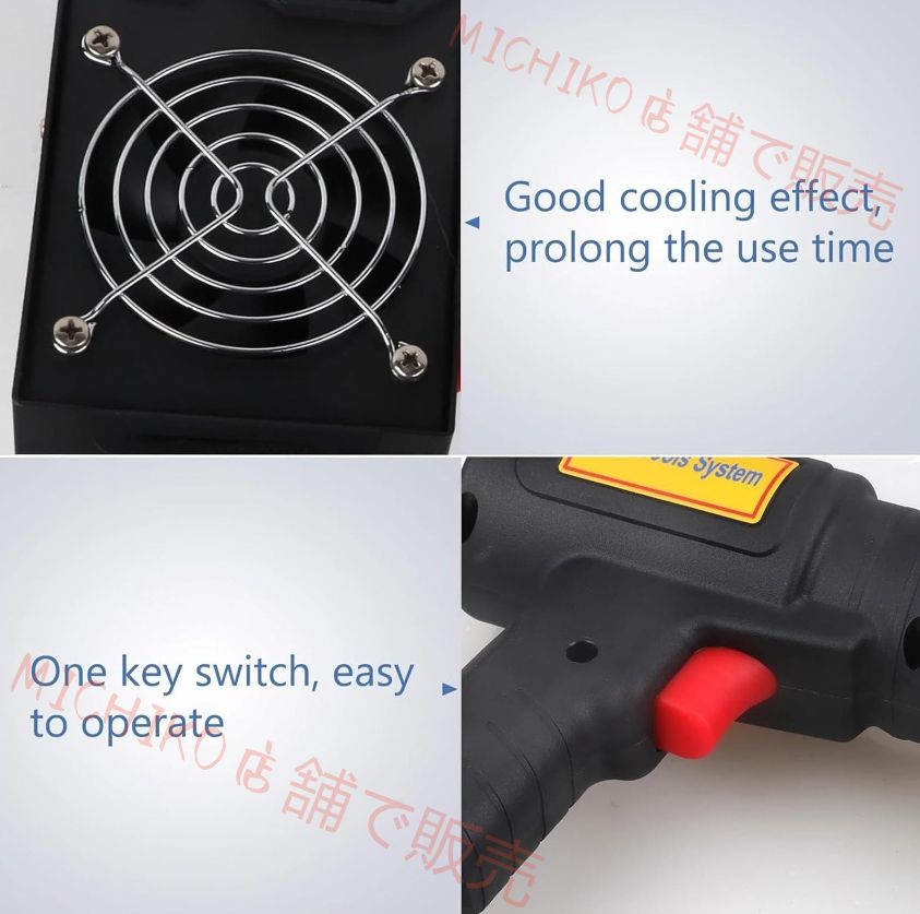 4つのコイルを備えた1500Wハンドヘルド磁気誘導ヒーターキット