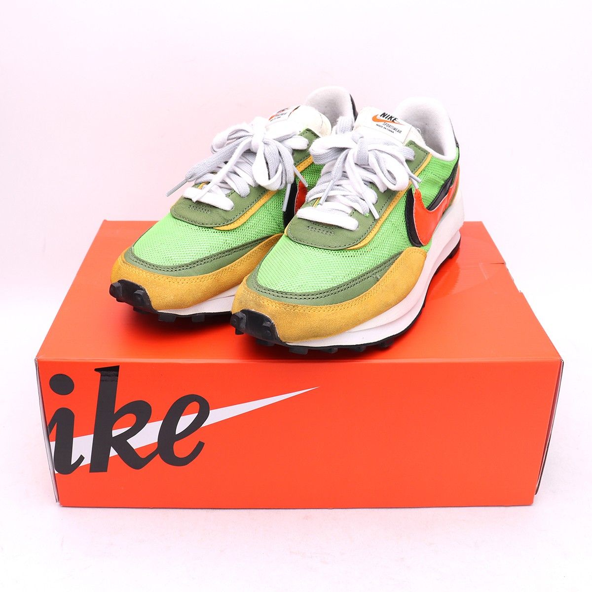 25.5cm NIKE × SACAI LDV WAFFLE GREEN - メルカリ