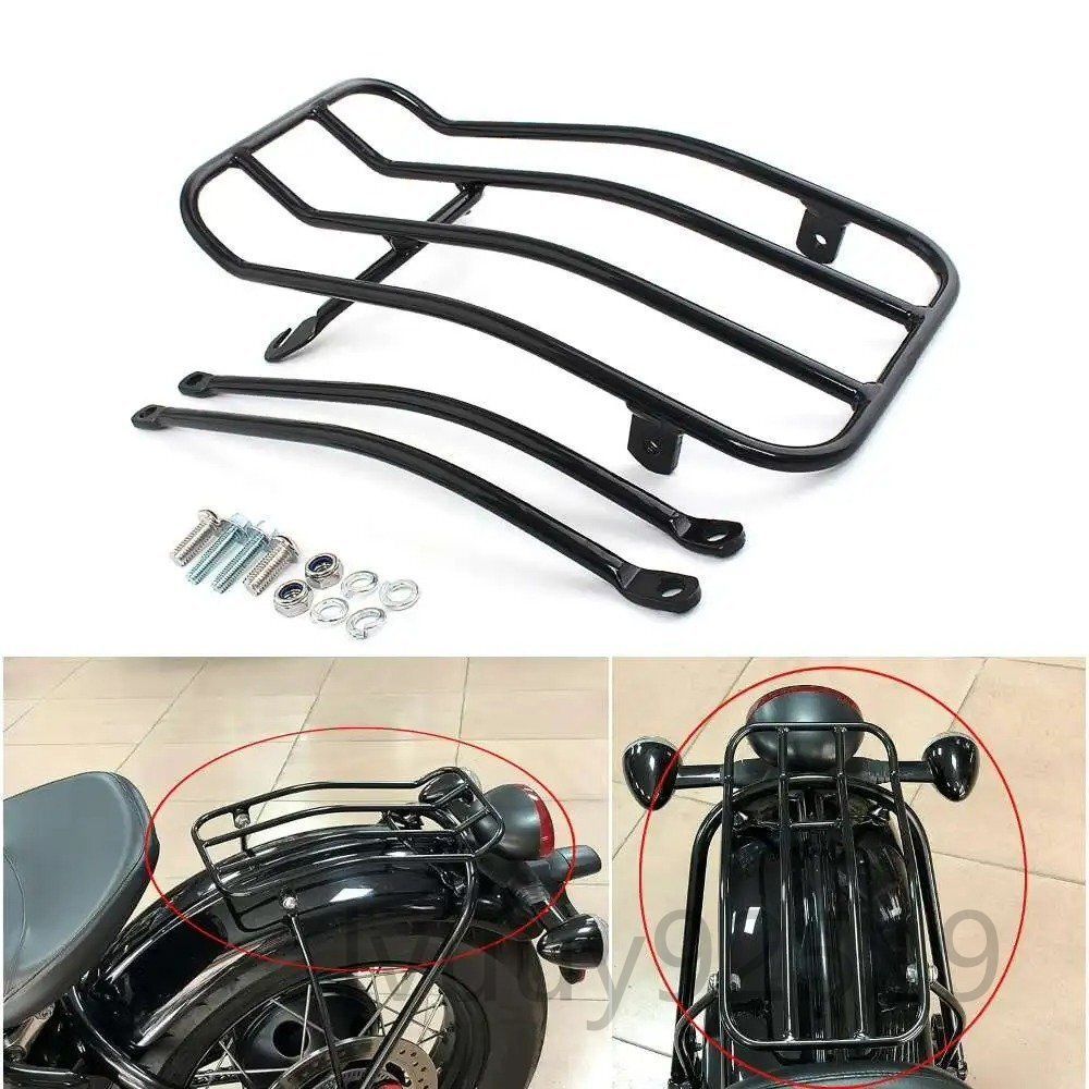 送料無料 ラゲッジラック リア テール Triumph トライアンフ ボンネビル ボバー ボバーブラック 2017-2020 スチール