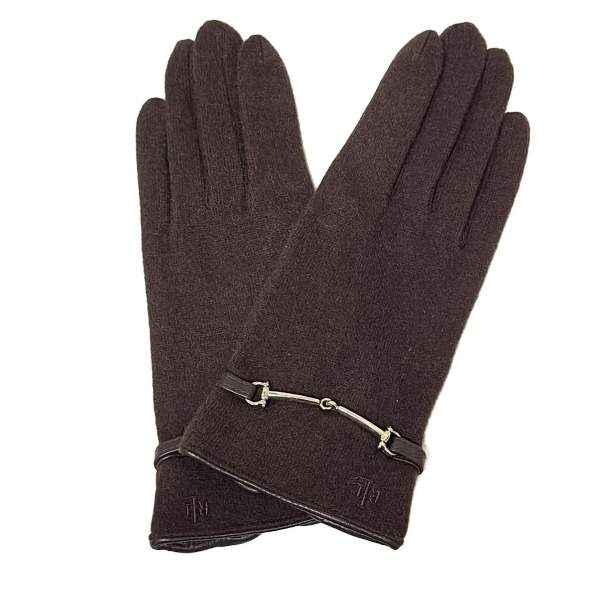 RalphLauren ラルフローレン 手袋 レディース - ダークブラウン コットン