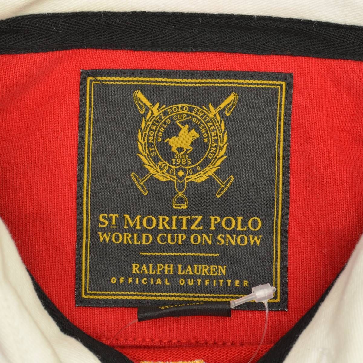 90's ラルフローレン×サンモリッツ ワールドカップ 長袖 ラガーシャツ POLORALPHLAUREN×ST.MORITZWORLDCUP】ST.MORITZ POLO WORLD CUP SNOW