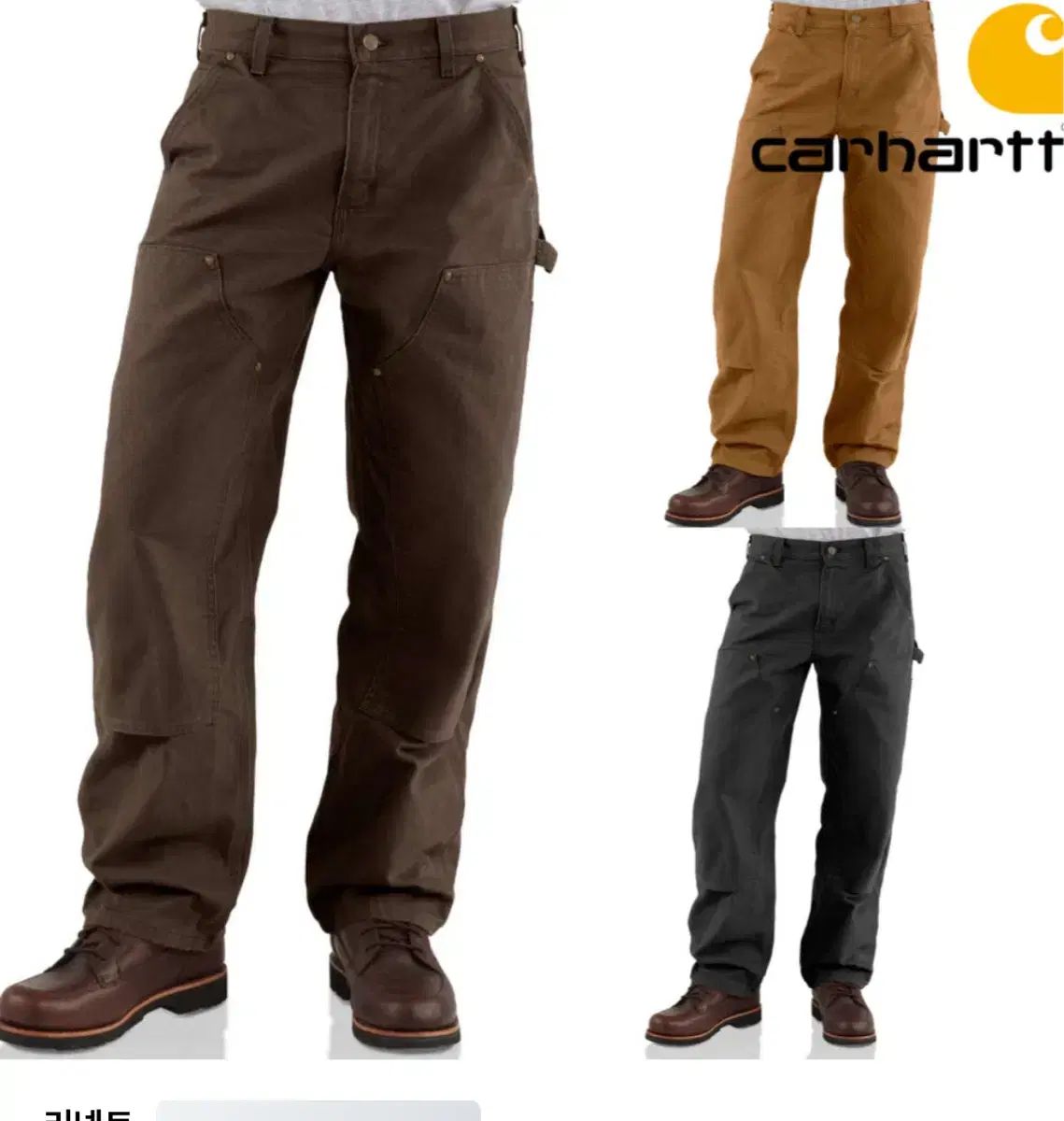 Carhartt(カーハート) ダブルニー b136 ダークブラウン 36x30