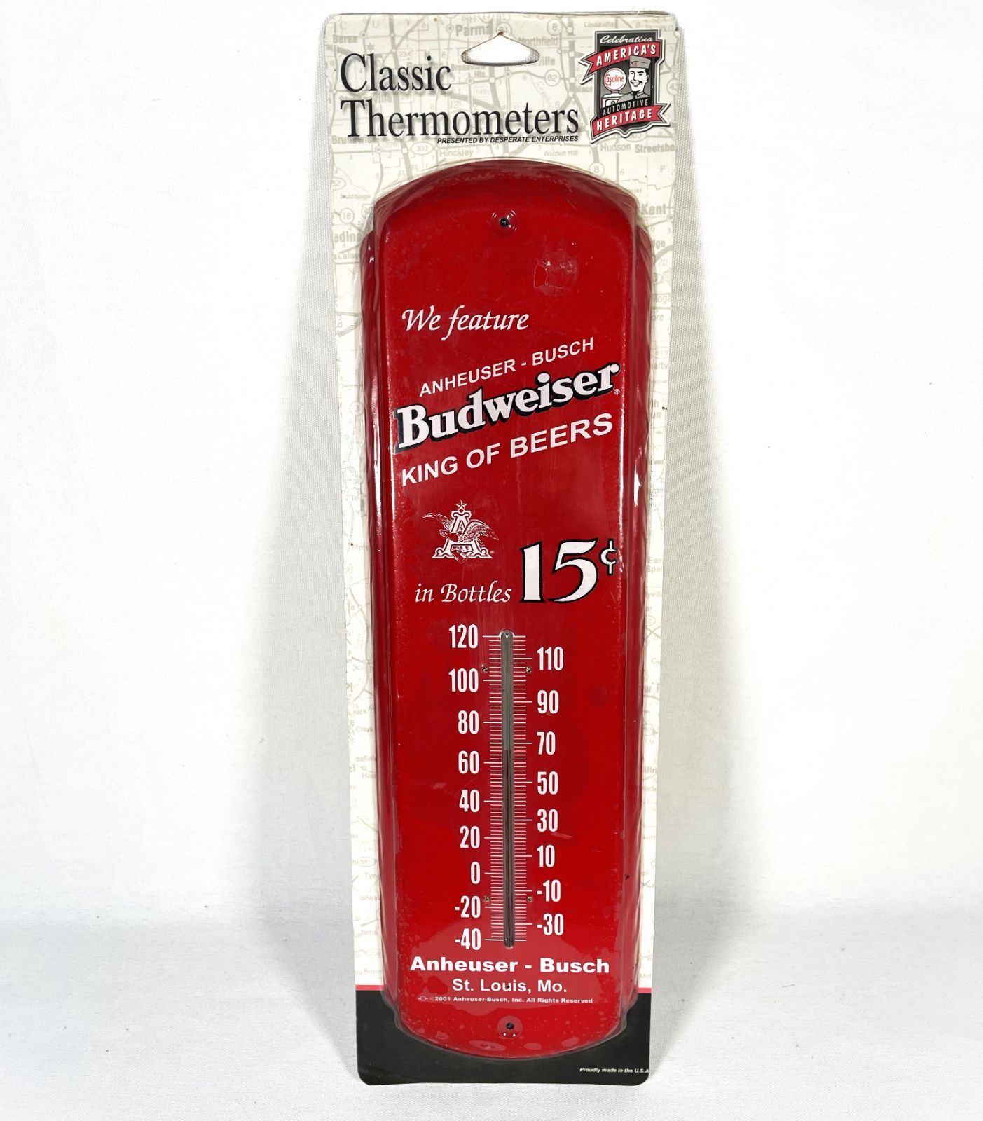 Budweiser Classic Thermometer NOS Deadstock バドワイザー 温度計 