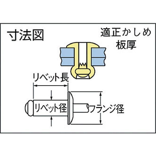 AD45ABS オープンタイプリベット