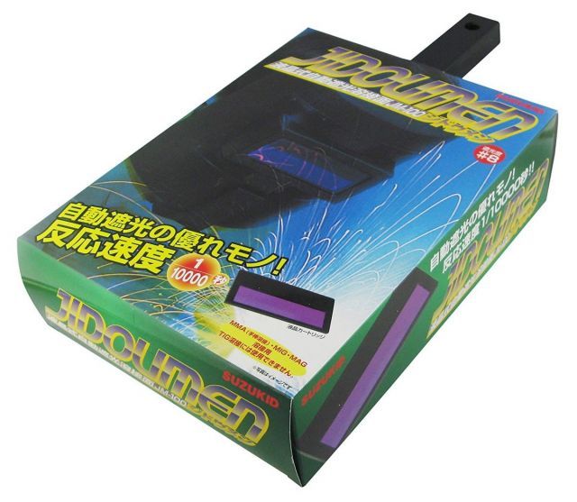 スズキッド SUZUKID 手持型液晶式自動遮光溶接面 JIDOUMEN JM-100 溶接面 溶接用 自動遮光面 アーク光