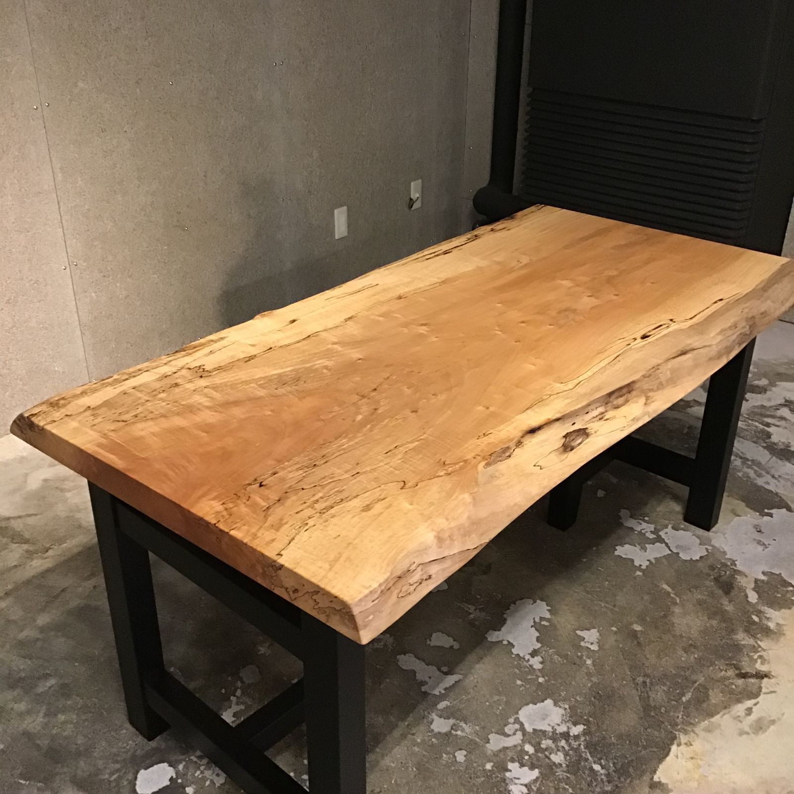 サイドテーブル 楓縮杢 一枚板 サイドテーブル 【一枚板家具専門店