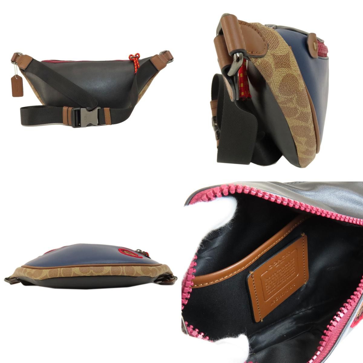 COACH コーチ 91375 シグネチャー ボディバッグ PVC レディース - メルカリ