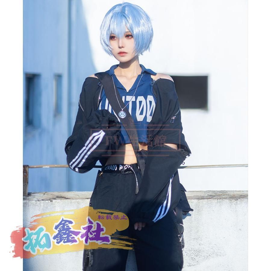 新品 新世紀エヴァンゲリオン 綾波レイ コスプレ衣装 ウィッグ