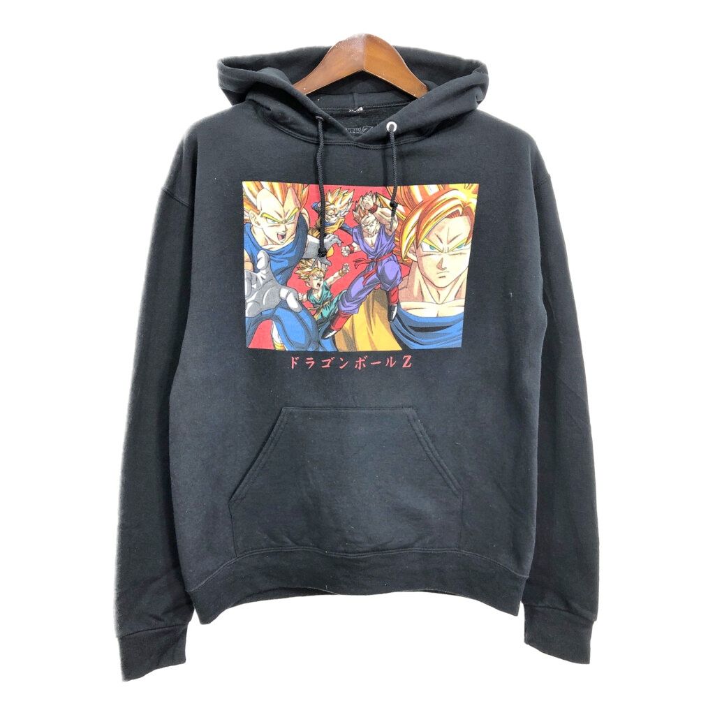 DRAGON BALL Z ドラゴンボールZ スーパーサイヤ人 スウェット パーカー アニメT (メンズ MD) 中古 古着 S1817