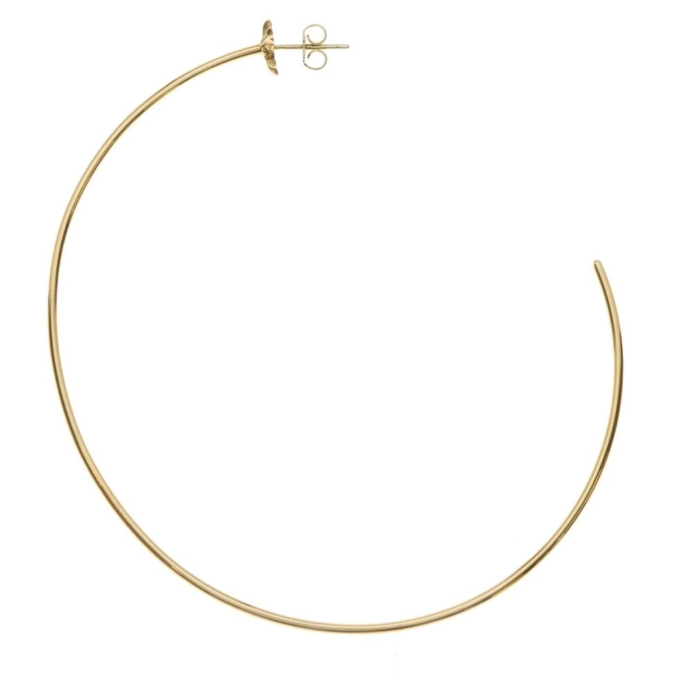 CHROME HEARTS クロムハーツ 22K HOOP CH PLS CHプラス フープピアス